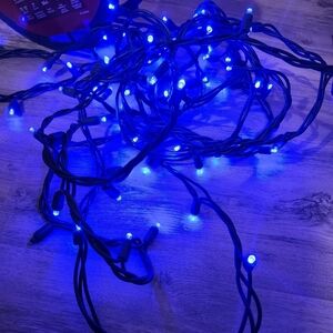 33 feet 101 bulbs blue christmas light